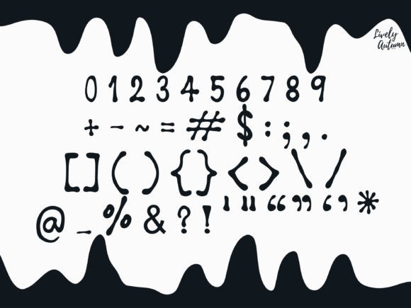 Magical Ink Font PNG with transparent background - Preview 2