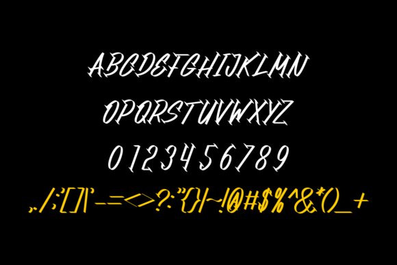 Mangkle Font PNG with transparent background - Preview 3