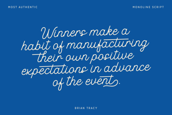 Most Authentic Font font preview - 2
