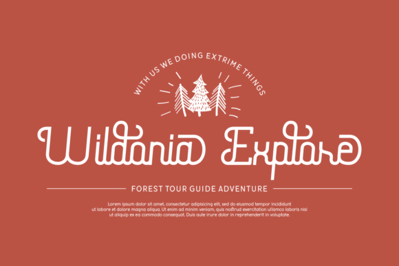 Nothern Adventure Font PNG with transparent background - Preview 1