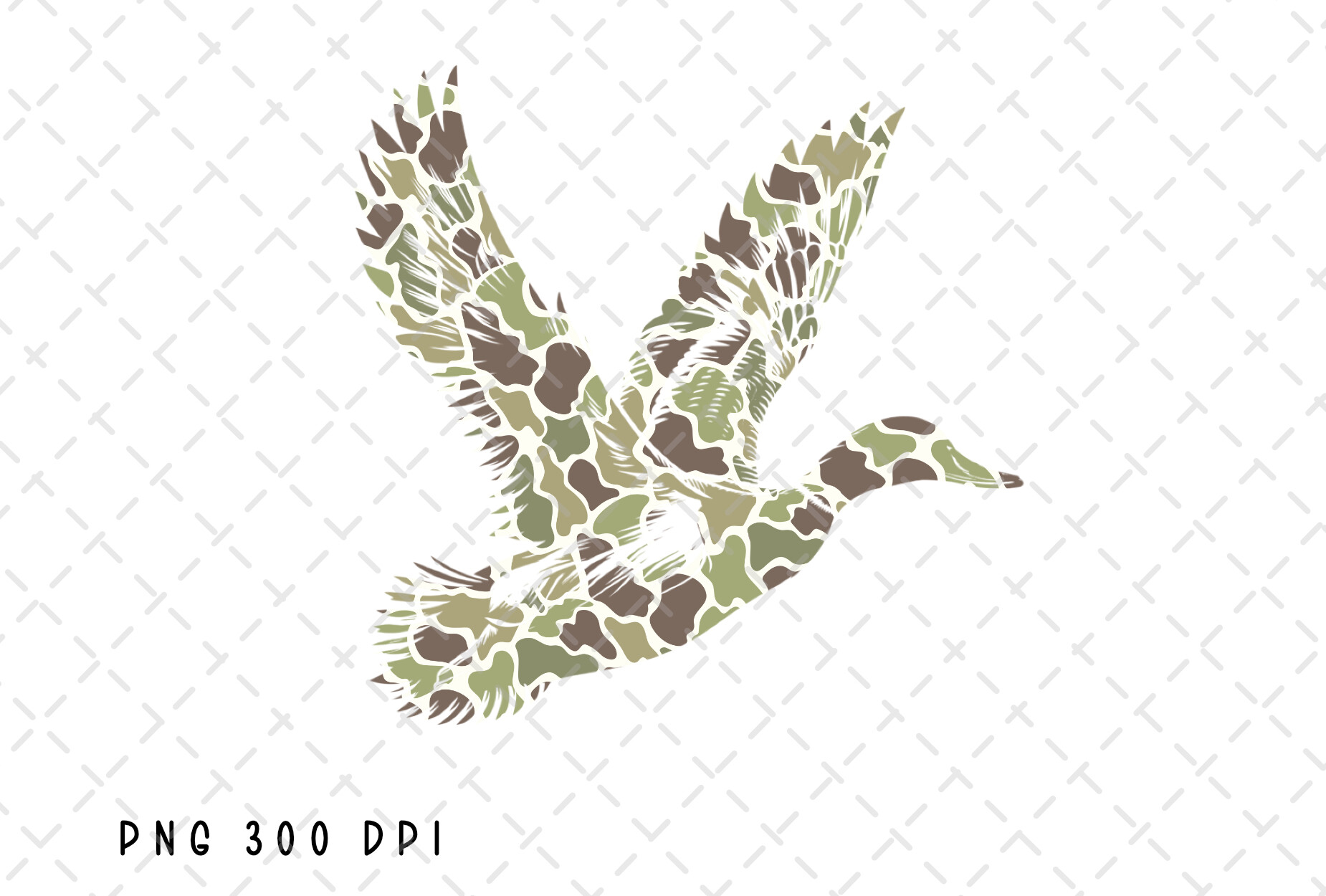Old School Camo Mallard Duck Hunting PNG Graphic by Flora Co Studio ...