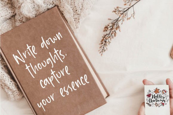 Pearlight Notespage Font PNG with transparent background - Preview 4