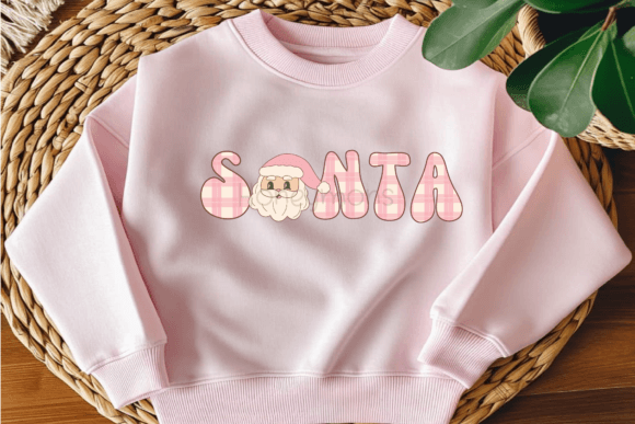 Pink Santa Font PNG with transparent background - Preview 4