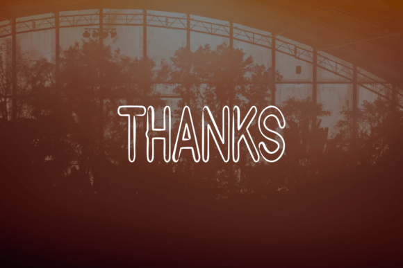 Power Outline Font PNG with transparent background - Preview 4