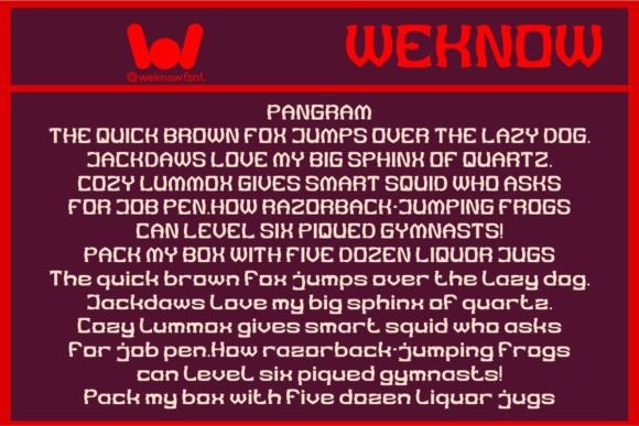 Red Monster Font PNG with transparent background - Preview 5