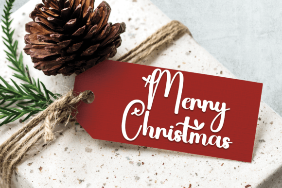 Santa Blacket Font PNG with transparent background - Preview 4