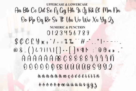 Santa Morning Font PNG with transparent background - Preview 6