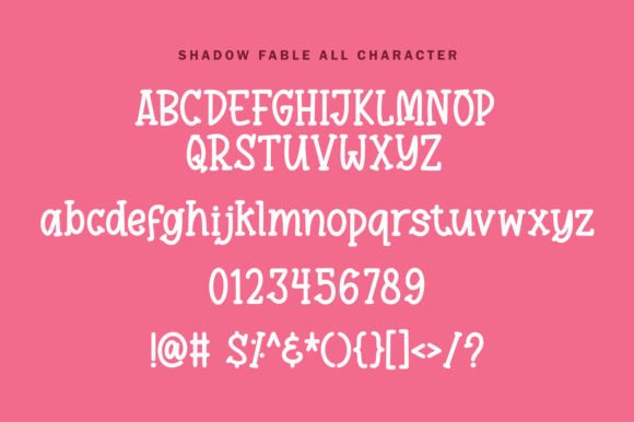 Shadow Fable Font PNG with transparent background - Preview 1