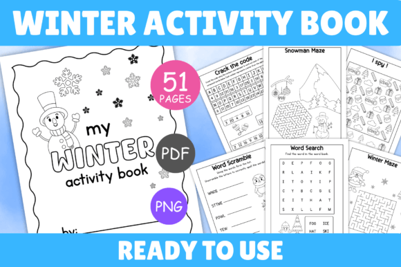 Winter Activity Book for Kids