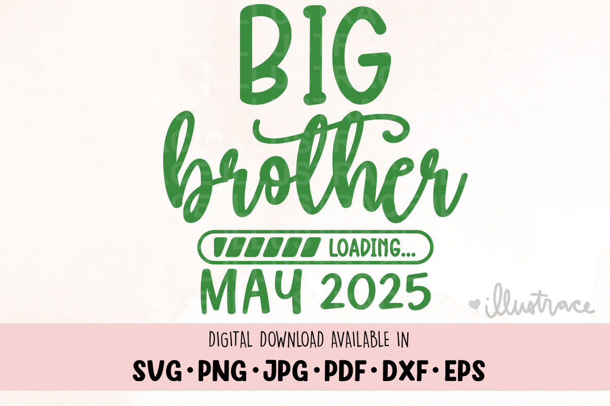 Big Brother Loading, Baby Announcement Graphic by Illustrace · Creative ...