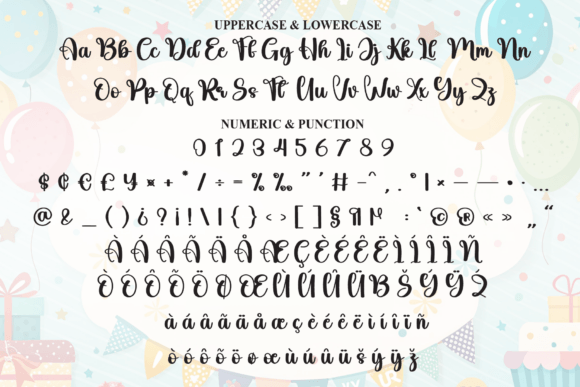Birthday Font - Preview 6