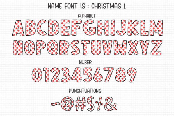 Christmas Font - Preview 1
