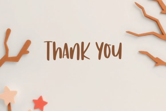 Daun Jatuh Font PNG with transparent background - Preview 5