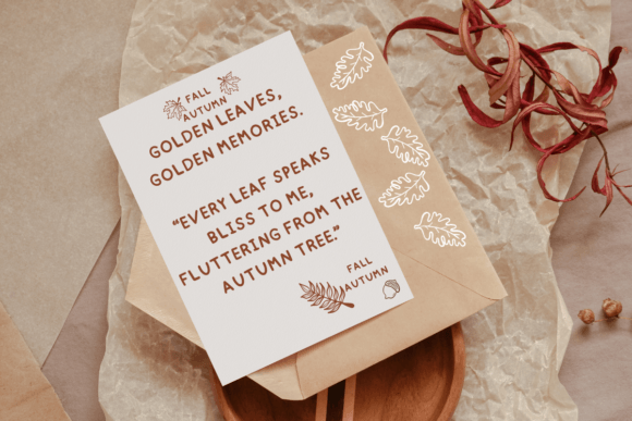 Fall Autumn Font - Preview 1