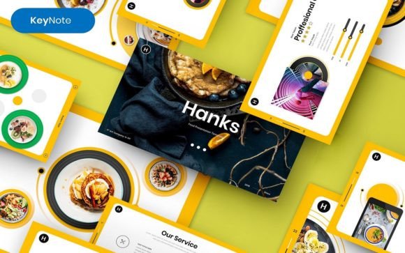 Preview of *Hanks – Food Keynote Template food presentation template