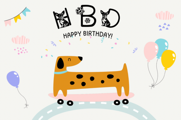 It Dog Font PNG with transparent background - Preview 3