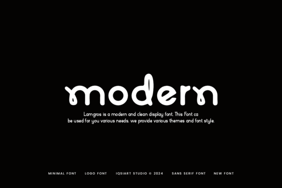 Lamgros Font PNG with transparent background - Preview 1