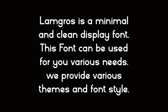 Lamgros Font PNG with transparent background - Preview 3