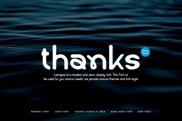 Lamgros Font PNG with transparent background - Preview 6