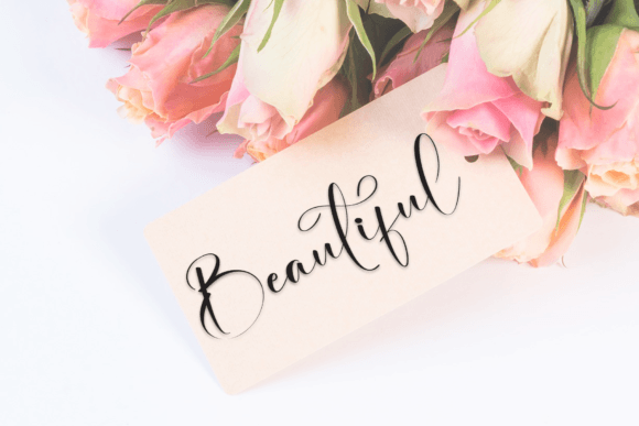 Lettering Sunflower Font PNG with transparent background - Preview 4