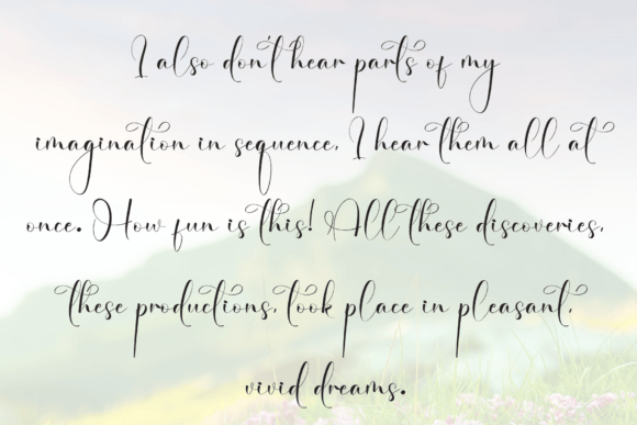Lettering Sunflower Font PNG with transparent background - Preview 5