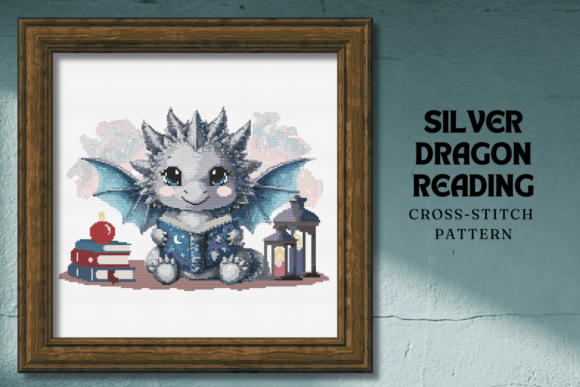 Little Silver Dragon CrossStitch Pattern