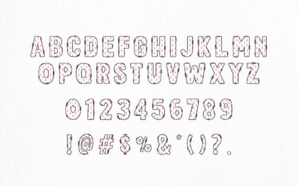 Pink Ribbon Army4 Font PNG with transparent background - Preview 1