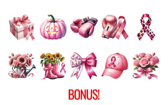 Pink Ribbon Army4 Font PNG with transparent background - Preview 4