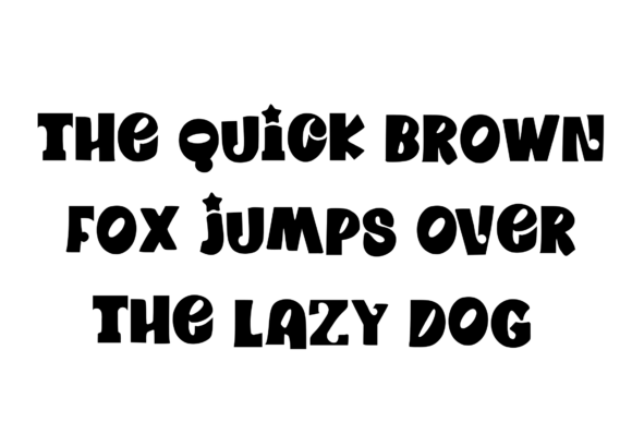 Quick Star Font PNG with transparent background - Preview 3
