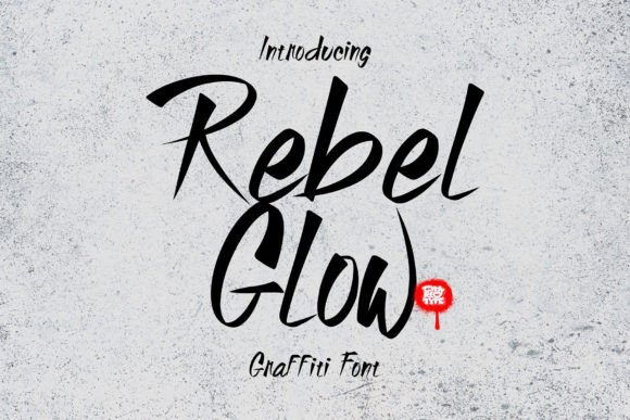 Rebel Glow Font PNG with transparent background - Preview 1
