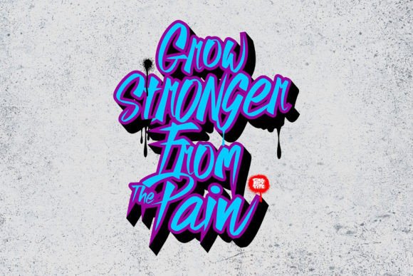 Rebel Glow Font PNG with transparent background - Preview 3
