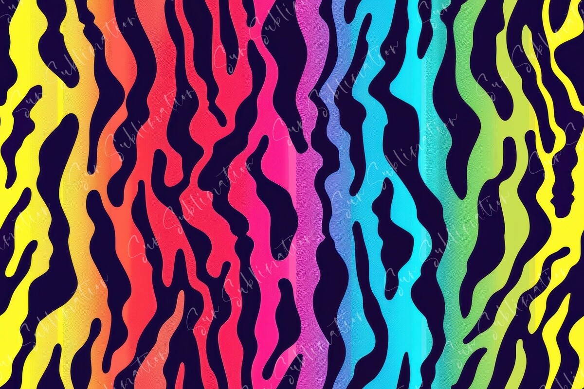 Abstract Zebra Patterns Vibrant Abstract Zebra Stripes Seamless Pattern Graphic by Sun ...