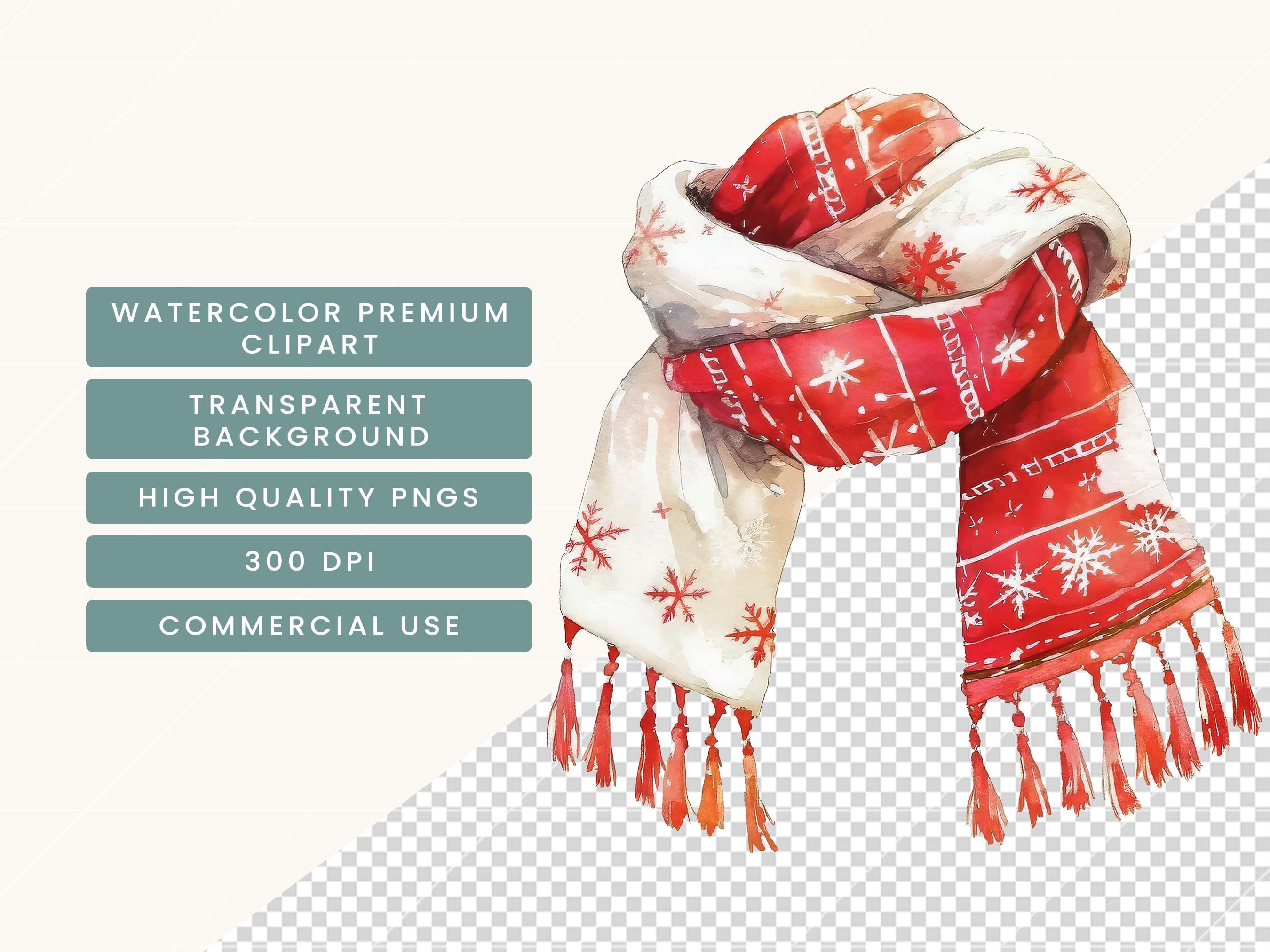 Watercolor Christmas Clipart Bundle - photo 7