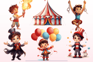 Cute Circus PNG Bundle Graphic by SapphireDreamscape · Creative Fabrica