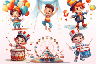 Cute Circus PNG Bundle Graphic by SapphireDreamscape · Creative Fabrica