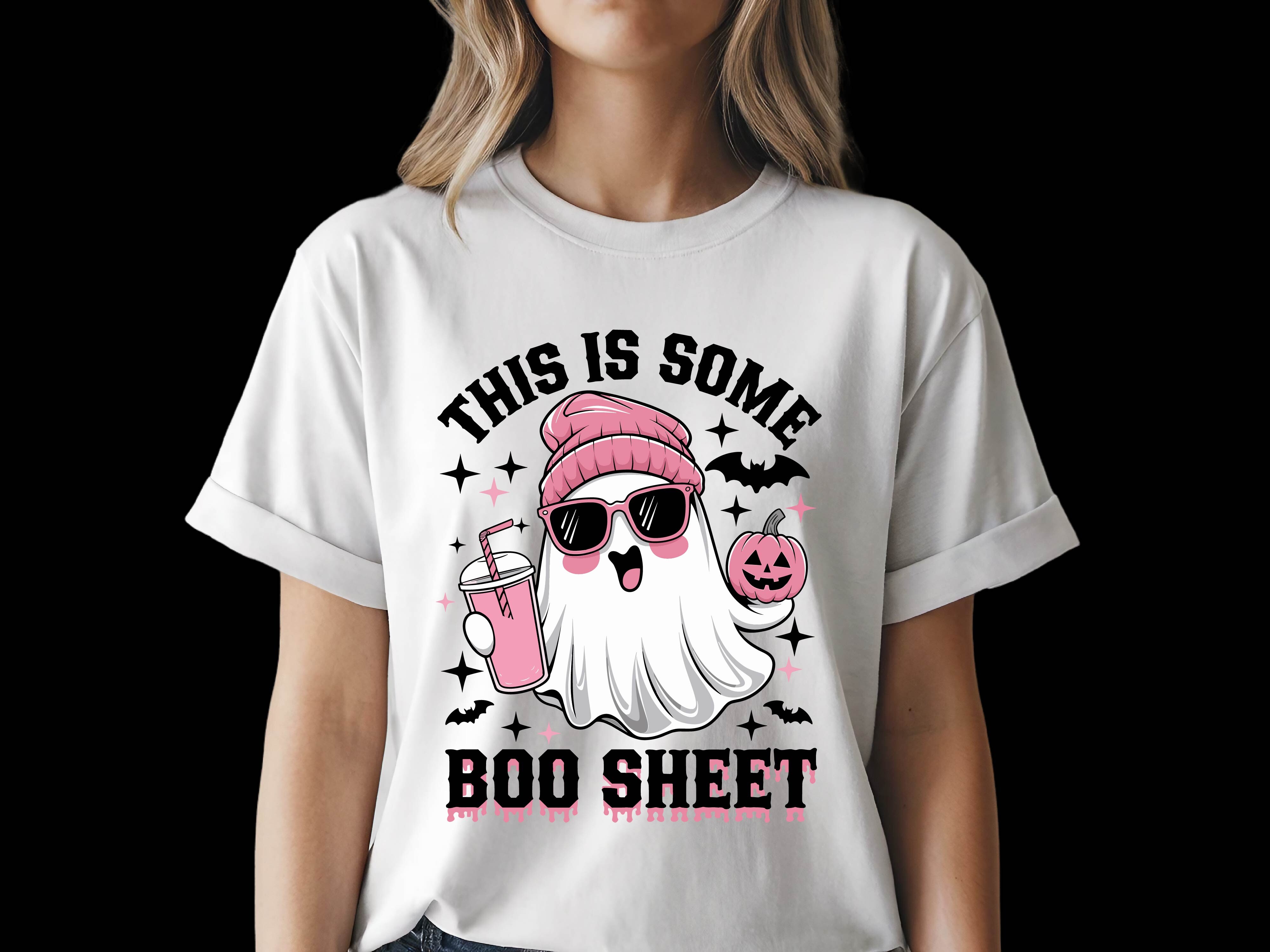 Ghost Pink Halloween Boo Sheet Vector. Graphic by Trendy Creative ...