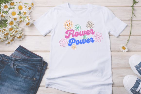 Groovy Retro Flowers Font - Preview 2