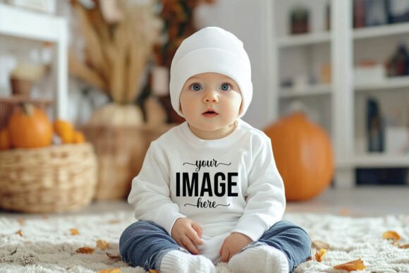 Kids Halloween Sweatshirt Mockup Graphic Baby & Kids Clothing By Shamiul