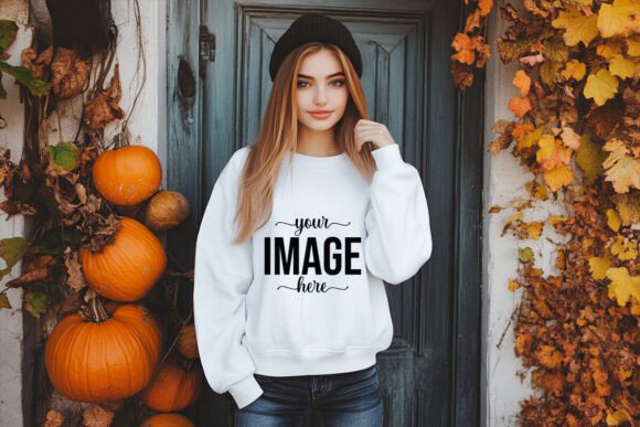 Kids Halloween Sweatshirt Mockup Graphic Product Mockups By Shamiul