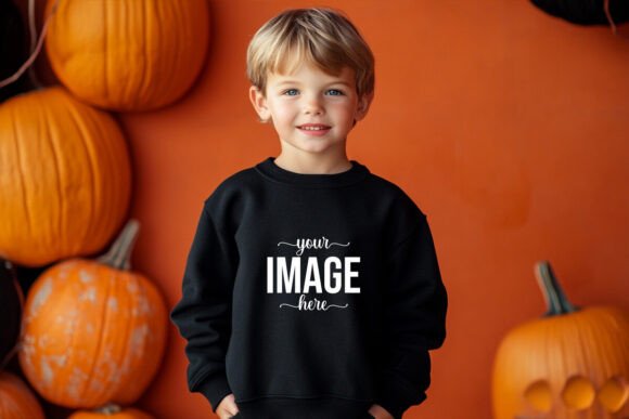 Kids Halloween Sweatshirt Mockup Graphic Baby & Kids Clothing By Shamiul