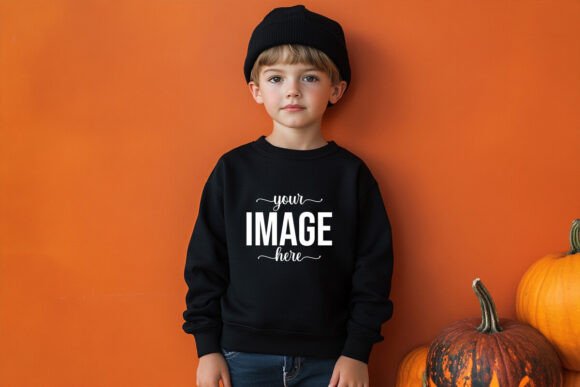 Kids Halloween Sweatshirt Mockup Graphic Baby & Kids Clothing By Shamiul