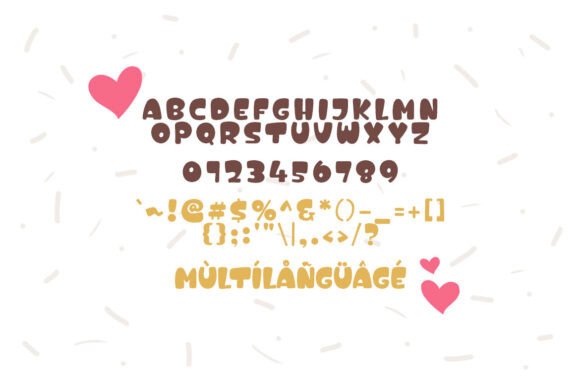 Love Roti Font PNG with transparent background - Preview 3