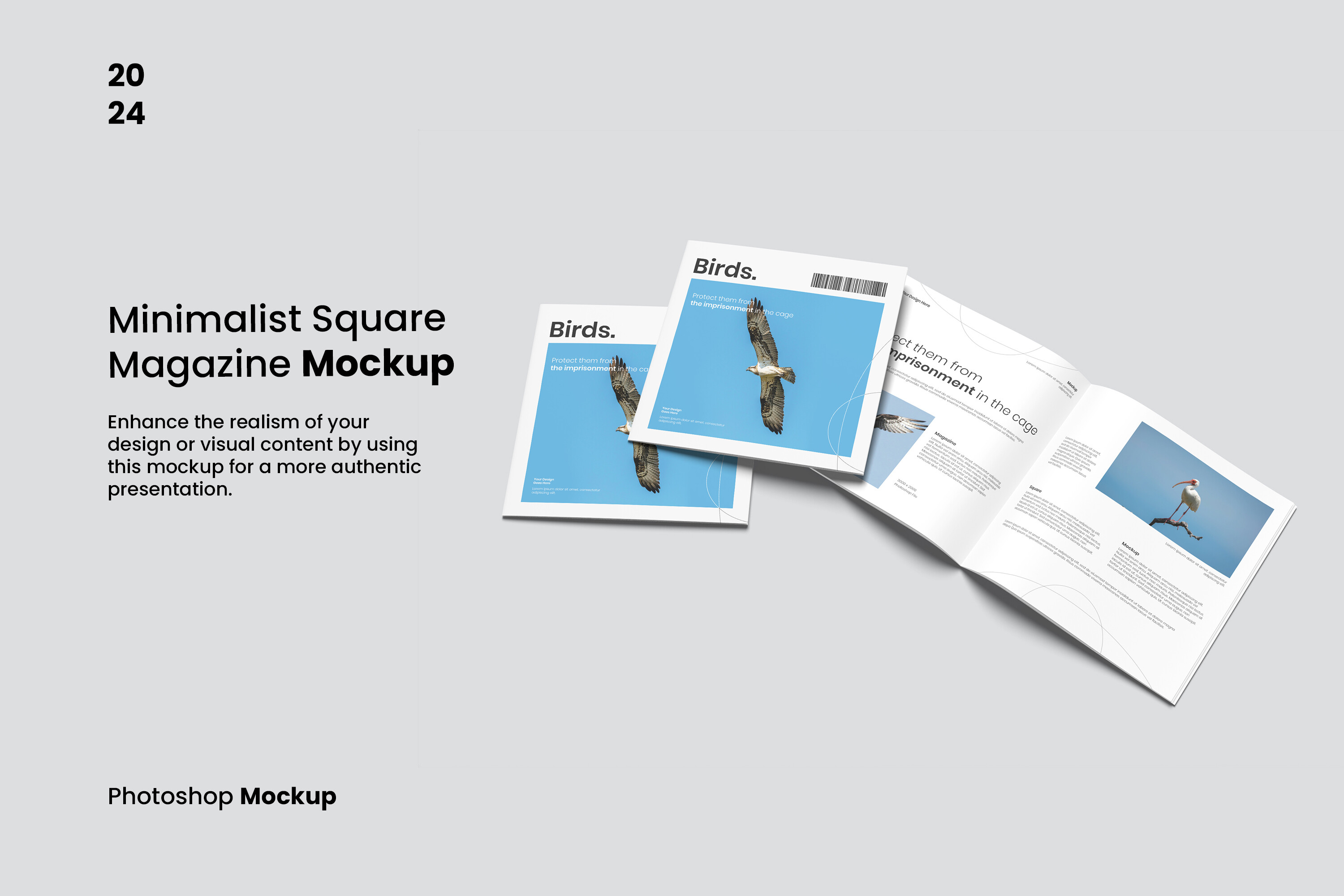 Minimalist Square Magazine Mockup Graphic by My Code Std · Creative Fabrica