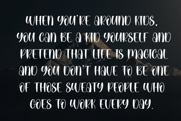 Morning Wonderful Font PNG with transparent background - Preview 5