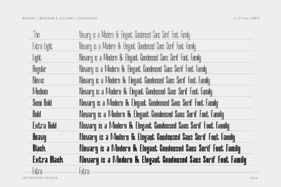 Nevary Font PNG with transparent background - Preview 2
