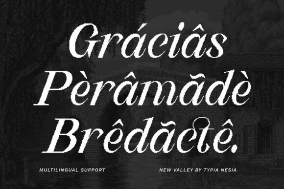 New Valley Font PNG with transparent background - Preview 4