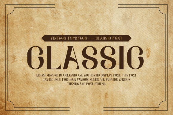 Retro Merone Font PNG with transparent background - Preview 2