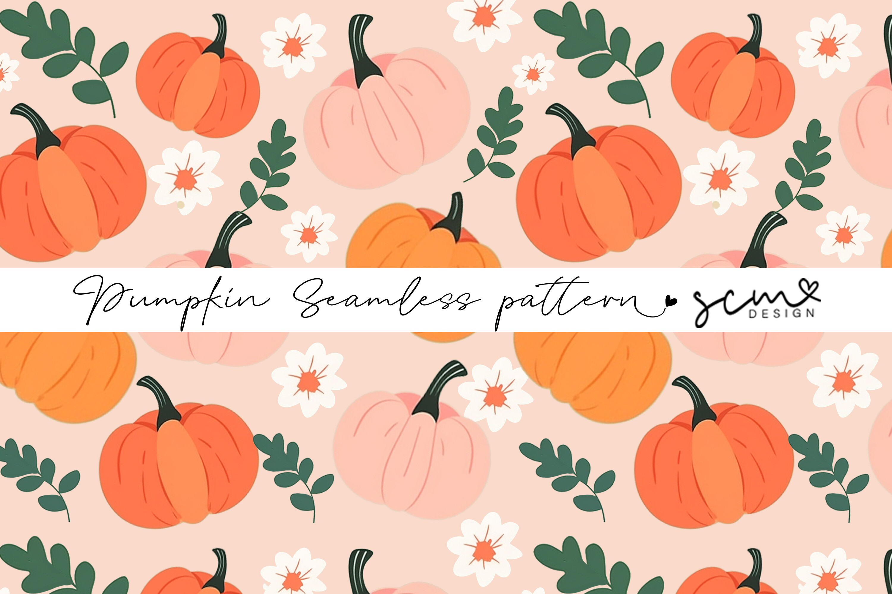 Retro Pumpkin Seamless Pattern Graphic by Scmdesign · Creative Fabrica