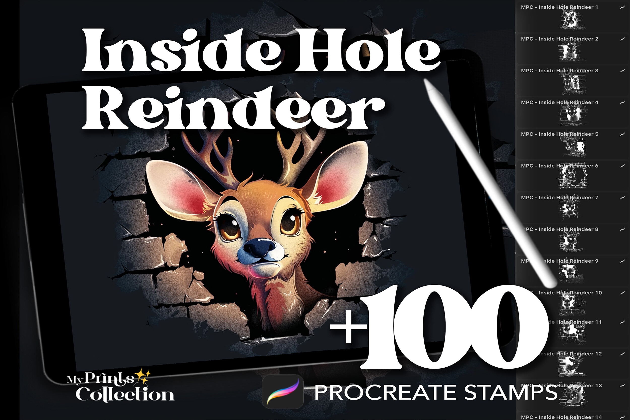 100+ Procreate Inside Hole Reindeer - photo 1