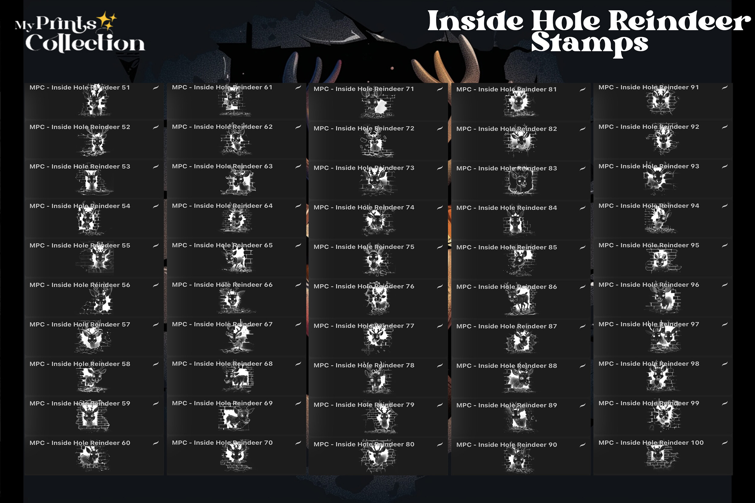 100+ Procreate Inside Hole Reindeer - photo 3